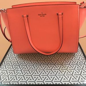New large Kate Spade Bag Coral